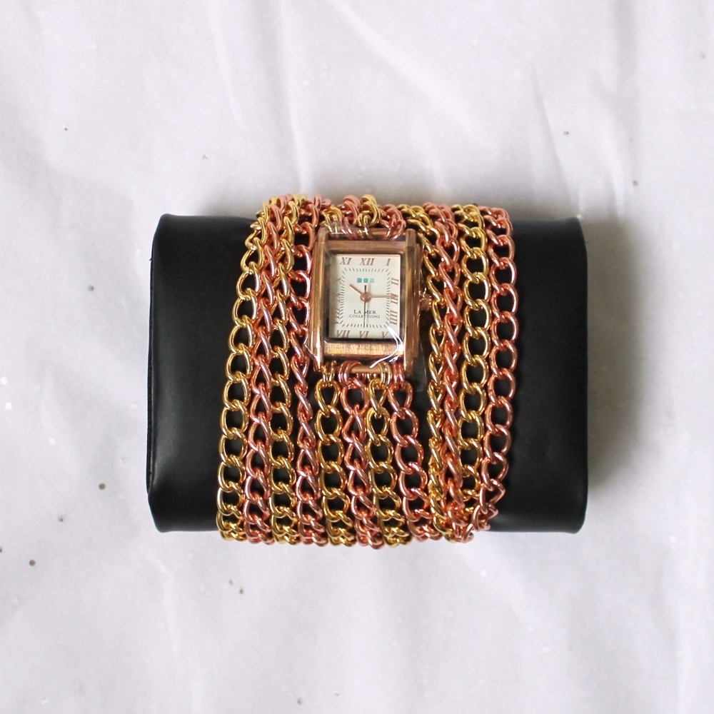 La Mer Collections Rose Gold All Chain Wra…